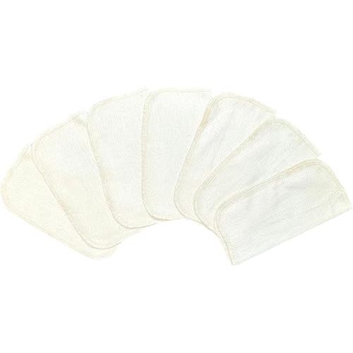 2 Ply Organic Washable Baby Wipes 8 x 8 Inches 20 Pack Sewn with Matching Cotton Thread- Proudly Made in the USA!