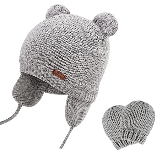 DRESHOW BQUBO 6 Pack Unisex Baby Beanie Hat Infant Baby Soft Cute Knit Cap Nursery Beanie