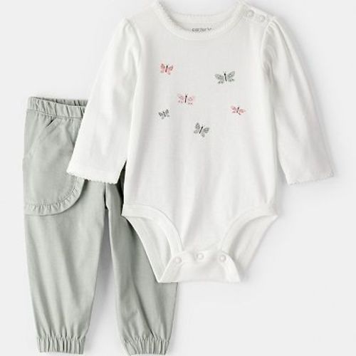 Baby Girl Carter's 2-pc. Butterfly Bodysuit & Pant Set