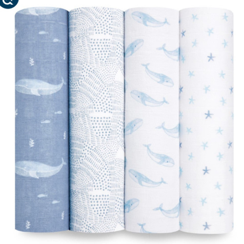 aden + anais | Oceanic Organic Muslin Swaddle Blanket 4pk