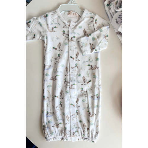 Baby Club Chic Mallard Ducks Printed Converter Gown