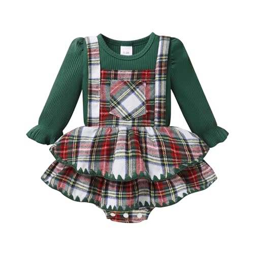 YOUNGER TREE Newborn Baby Girl Fall Winter Outfits Long Sleeve Romper Corduroy Overall Dress Infant Skirt Clothes Sets