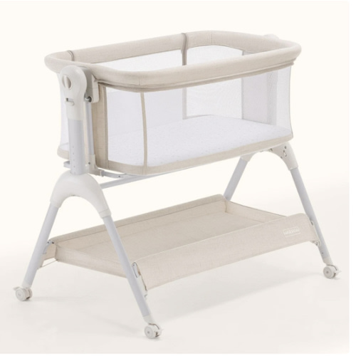 HARPPA Cuddly Sway | 3-in-1 Rocking Baby Bassinet & Bedside Sleeper with Anti-Reflux Mattress for Newborns | Attaches to Bed, Adjustable Height, Tool-Free Setup, Portable Wheels, CPSC Certified, Gentle Rocking Motion | Ideal for Infants, Safe Co-Sleeping