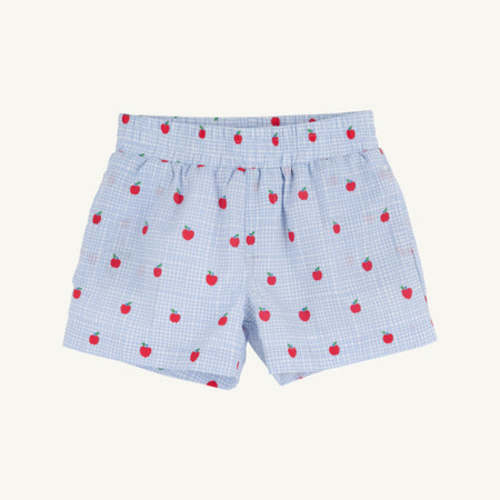 Sheffield Shorts - Apple of My Eye with Wood Boat Blue Stork