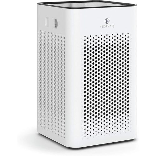 Medify MA-25 Air Purifier with HEPA Filter | 825 ft² Coverage in 1hr for Allergens, Smoke, Wildfires, Odors, Pollen, Pet Dander | Quiet Removal to 0.3 Microns | White, 1-Pack
