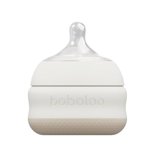 Babaloo Baby-Led Silicone Baby Bottle, Airless, Anti-Colic, 5oz Bleu 1pk