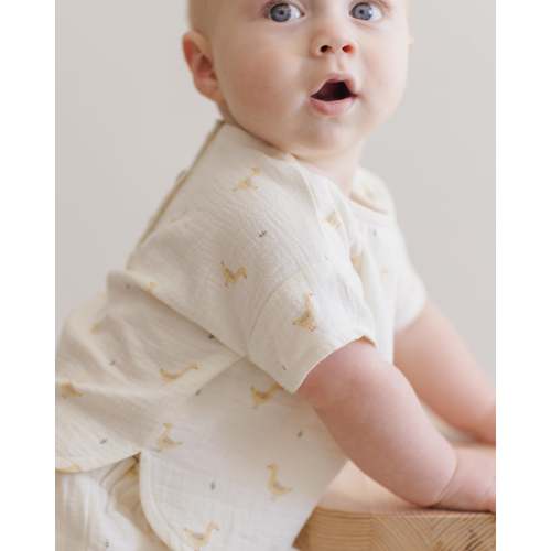 Woven Boxy Top + Short Set || Geese – Quincy Mae