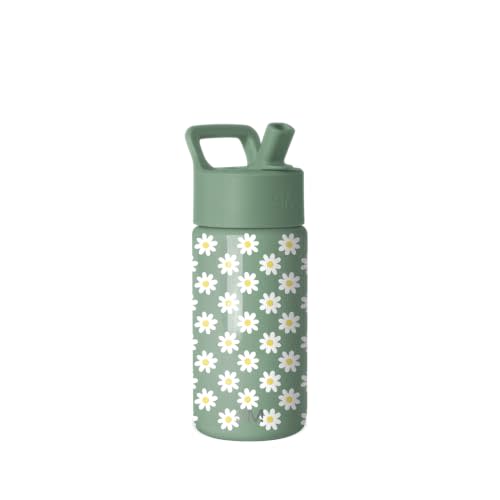 Simple Modern Kids Water Bottle & Toddler Cup | 14oz | Floral | Insulated Stainless Steel Toddler Water Bottle, Kids Tumbler with Straw | Spill Proof for School, Girls, Boys | Sage Florals