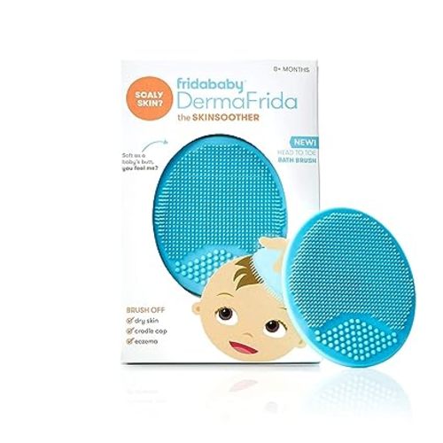 Frida Baby DermaFrida The SkinSoother Baby Bath Brush | Cradle Cap Brush for Babies, Baby Essential for Dry Skin, Cradle Cap Treatment and Eczema | 1 Pack