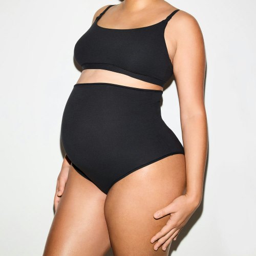 FITS EVERYBODY MATERNITY NURSING SCOOP BRALETTE 2-PACK | ONYX | SKIMS