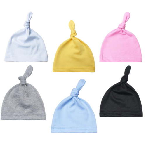 0-6Months Newborn Baby Hats Set Unisex Baby Beanie for Boy Girl Hats Soft Cotton Infant Beanie Newborn Caps 6 Pack