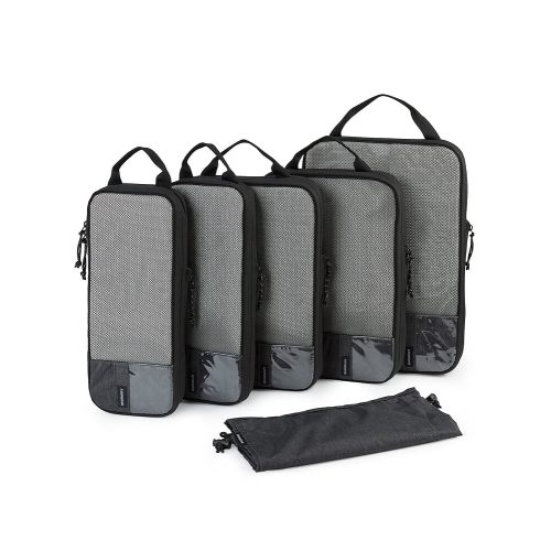 BAGSMART 6 Set /4 Set/2 Set Compression Packing Cubes for Travel, Lightweight Luggage Organizer Bags, Durable Space Saver Bags Travel Essentials