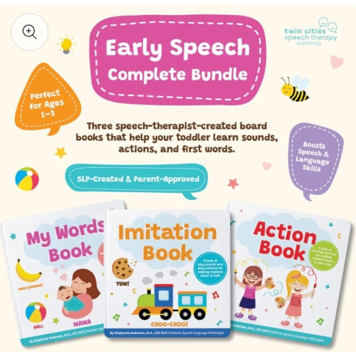 Early Speech Complete Bundle – 3 Fun & Interactive At-Home Speech Ther – Speech Therapy Publishing