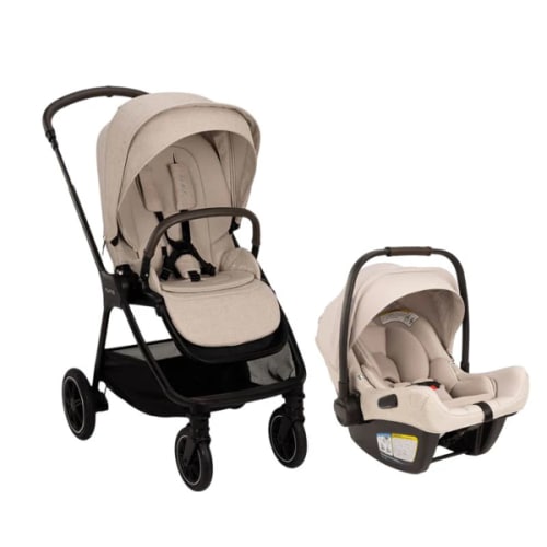 Nuna Triv Next Stroller + Pipa Aire RX Infant Car Seat Travel System | BISCOTTI