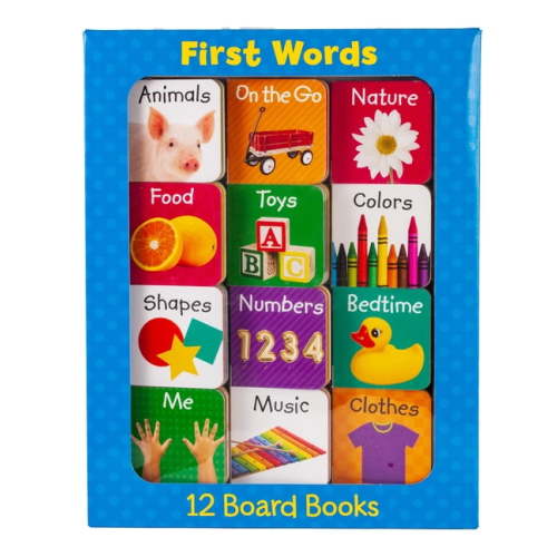Little Grasshopper Books, Early Learning First Words 12 Board Book Set