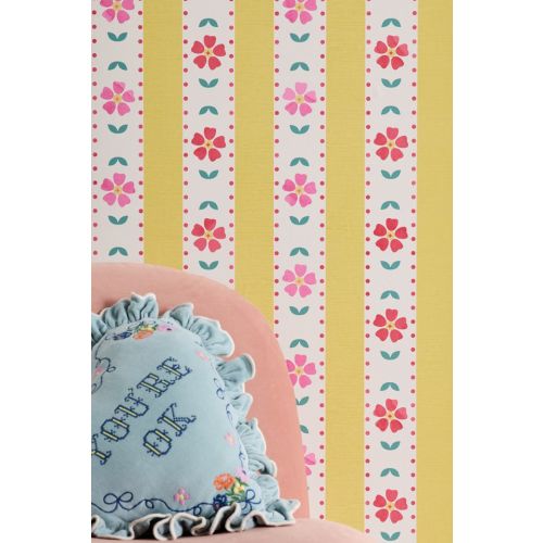 ShowMeMars Granny Style Vintage Floral Removable Wallpaper