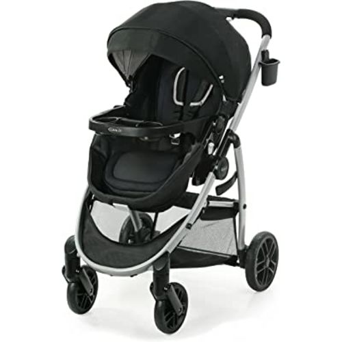 Graco Modes Pramette Stroller, Baby Stroller with True Pram Mode, Reversible Seat, One Hand Fold, Extra Storage, Child Tray, Pierce