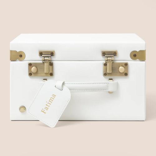 Personalised Midi Memory Case | Keepsake Box | Ivory | meminio