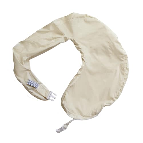 My Brest Friend Organic Cotton Deluxe Nursing Pillow Cover - Slipcovers For Baby - Adjustable Fit, Easy Care, Durable - Original Nursing Pillow Not Included, Organic Cream