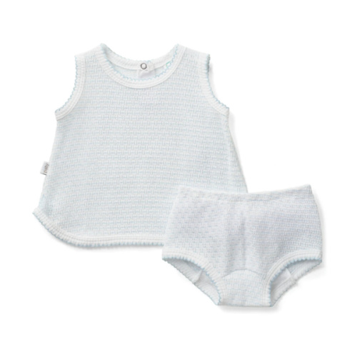 PatyKnit™ Pinstripe Sleeveless Diaper Set - PatyInc