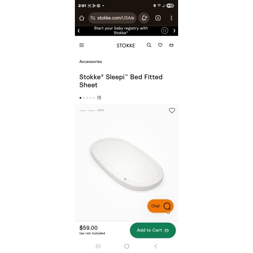 Cot bed fitted sheets | Stokke® Sleepi™ Bed Fitted Sheet V3 | Stokke® Online Shop