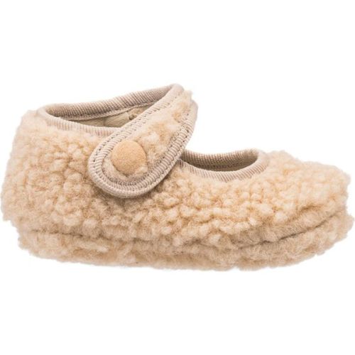 Shearling Baby Mary Jane, Beige - Elephantito | Maisonette
