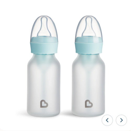 Bond® Silicone Glass Bottle 4oz 2pk | Munchkin
