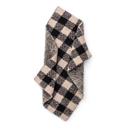 Phufy® Bliss Gingham Mini Blanket, Black/Pebble