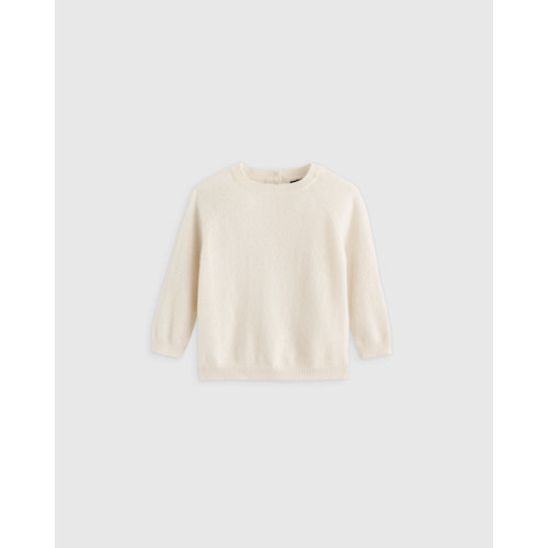 Mongolian Cashmere Crewneck Sweater - Baby in Minimal Pink
