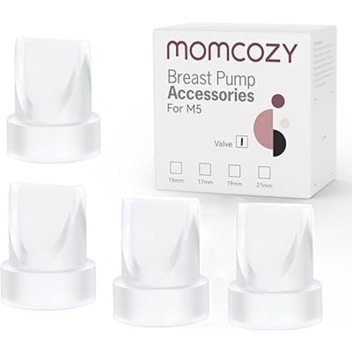 Momcozy Duckbill Valves Compatible with Momcozy M5. Original M5 Breast Pump Replacement Accessories, 4 PCS