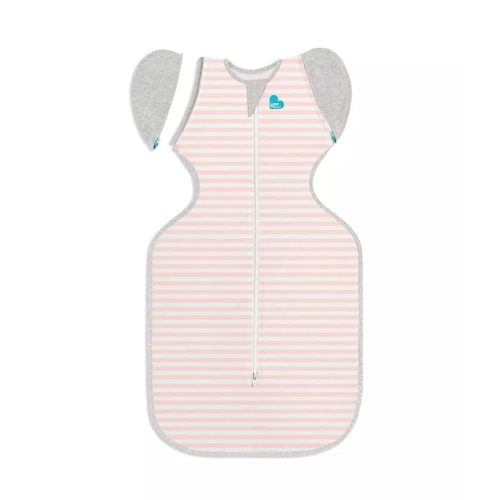 Love to Dream Swaddle Up Transition Swaddle, Patented Zip-Off Wings, Gently Help Baby Transition from Being Swaddled to Arms Free When Showing Signs of Rolling, 1.0 TOG, 19-24 lbs, Pink