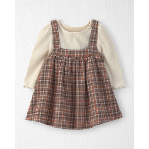 Baby Girl 2-Piece Organic Cotton Plaid Jumper Set - Little Planet | Carter's