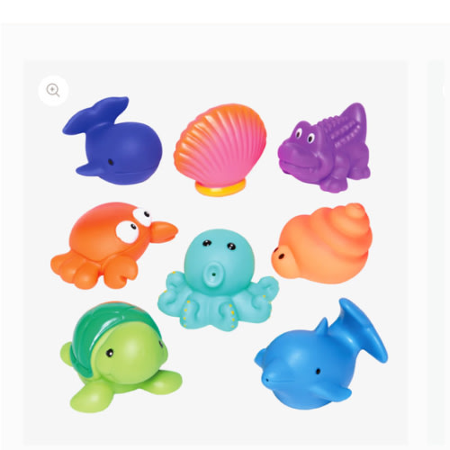 Sea Party Squirtie Baby Bath Toys – Elegant Baby