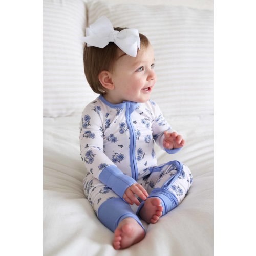 Sapphire Garden Convertible Bamboo Zip Romper
