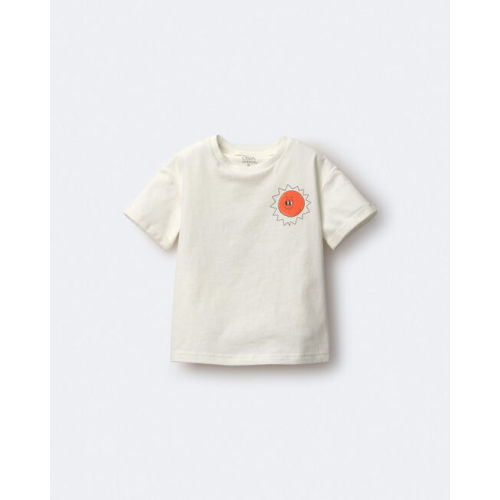 Toddler 'Funny Sunny' Rolled Cuff Tee - Cream - Otter Avenue | Carter's