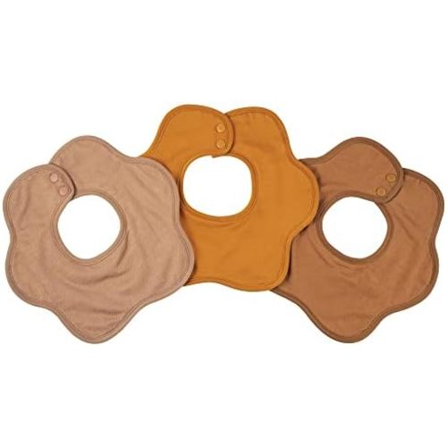 Tiny Twinkle Roundabout Drool Bibs - 360 Rotating Waterproof and Absorbent Teething Baby Bibs