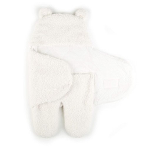 Tadpoles Tadpoles Super Soft Plush Swaddle Wrap - 100% Microfiber Plush Polyester Faux Shearling | Soft, Smooth & Durable - Ivory