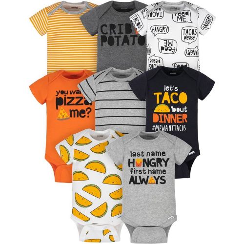 Onesies Brand baby-boys 8-pack Short Sleeve Mix & Match Bodysuits