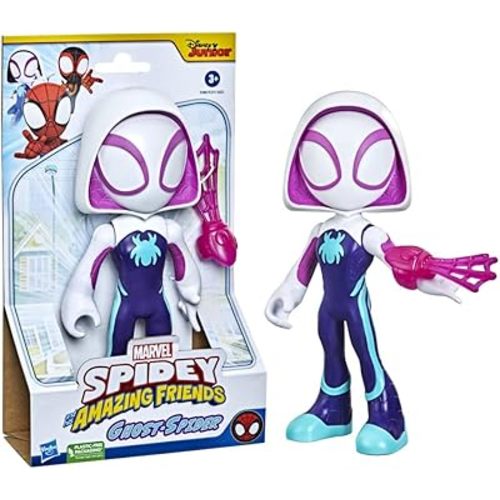 Hasbro Marvel Spidey and His Amazing Friends Supersized Ghost-Spider Action Figure, Preschool Super Hero Toy, Kids Ages 3 and Up, Multicolor