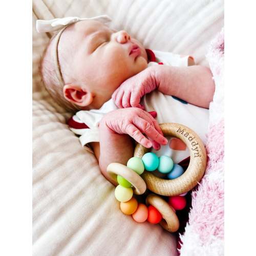 Saturn Ring Wooden Baby Teether