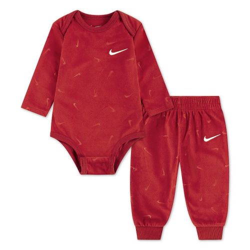 Newborn Baby Nike Velour Long Sleeve Bodysuit and Sweatpants 2-Piece Set