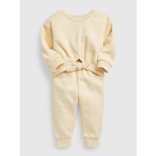 Baby Tie-Front Outfit Set in italian straw, size: 6-12 M