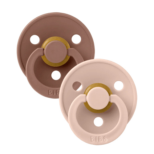 Colour Pacifiers 2 Pack - Woodchuck/Blush