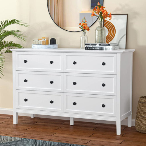 Wildon Home® Dateland 6 Drawer 47" W Double Dresser & Reviews | Wayfair