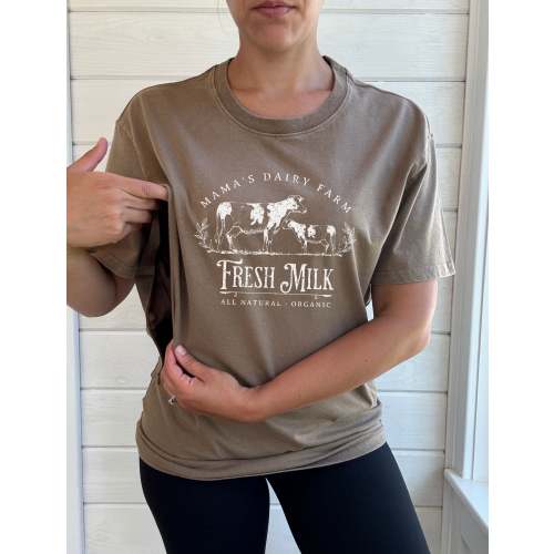 Mama's Dairy Farm Acid Wash T-Shirt