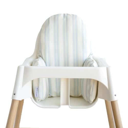 Yeah Baby Goods Wipeable Cushion Cover (Anderson Stripe) - Compatible with The IKEA Antilop Highchair - Soft, Waterproof Baby High Chair Cover
