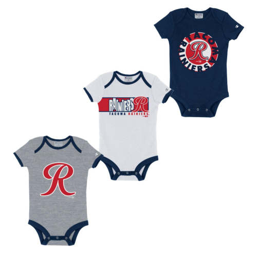 Tacoma Rainiers Champion Infant Onesie 3-pack Set – Tacoma Rainiers Official Store
