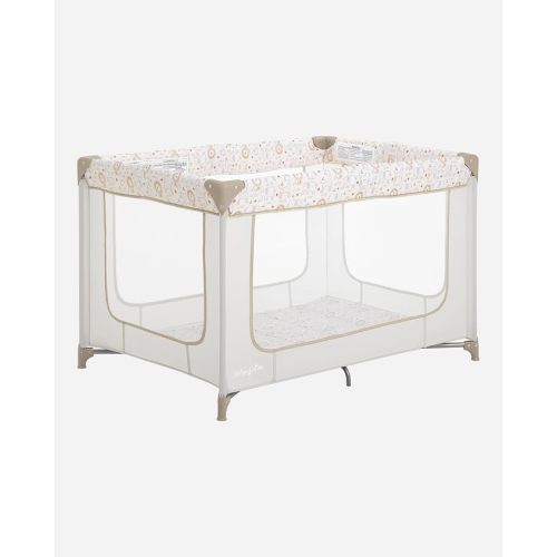 Dream On Me Zodiak Portable Playard, Compact for Travel, Carry Bag, Beige
