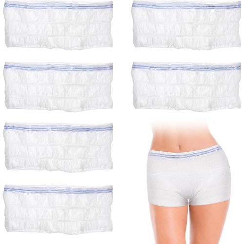 SUPVOX 6Pcs Women Postpartum Mesh Underwear Breathable Post Birth Panty Incontinence Briefs for Woman Man Adult