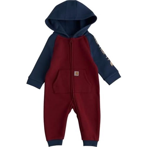 Carhartt Baby Boys' Long-Sleeve Hooded Zip-Up Footless One-Piece Coverall
